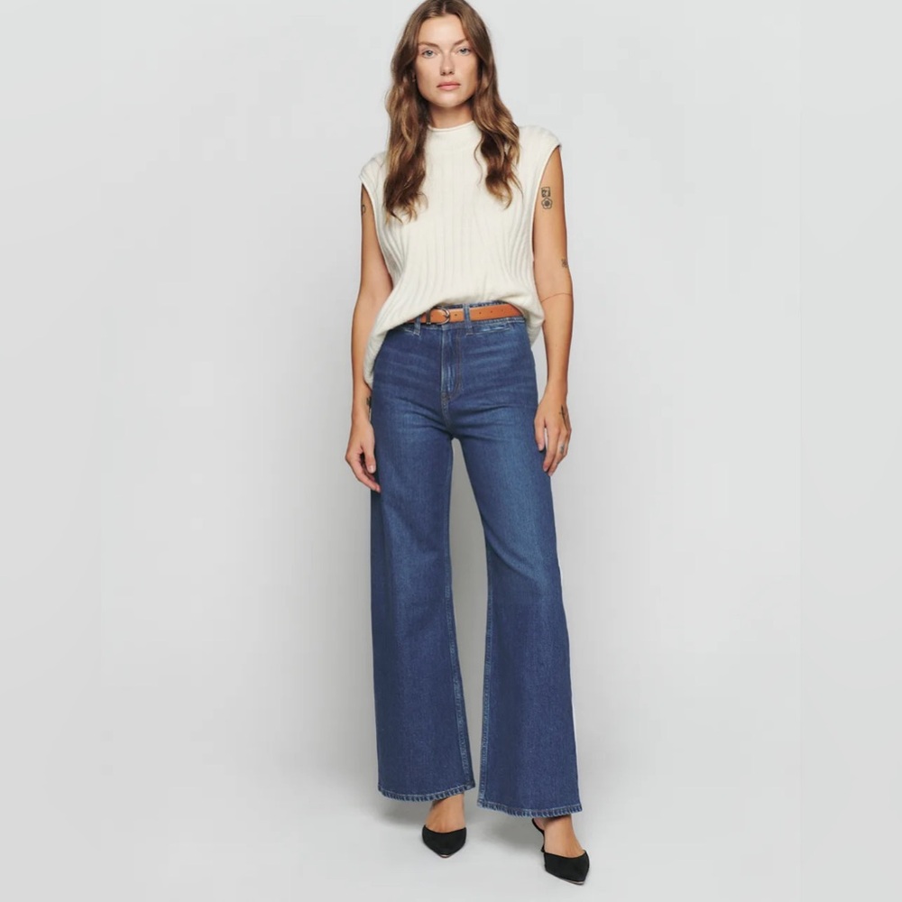 Reformation Thea High Rise Wide Leg Jeans